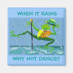 Dancing in the rain magnet