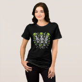 Dancing Irish Skeletons Tri-Blend Shirt (Vorderseite voll)