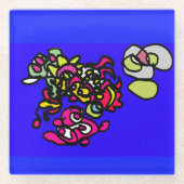 Dancing jellyfishes  glasuntersetzer (Vorderseite)