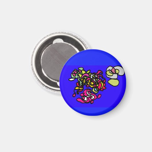 Dancing jellyfishes  magnet (Vorderseite/Rückseite)