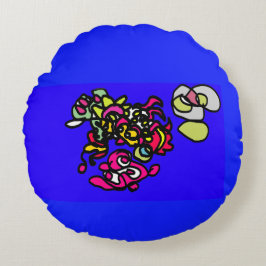 Dancing jellyfishes  rundes kissen