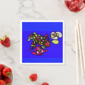 Dancing jellyfishes  serviette (Beispiel)