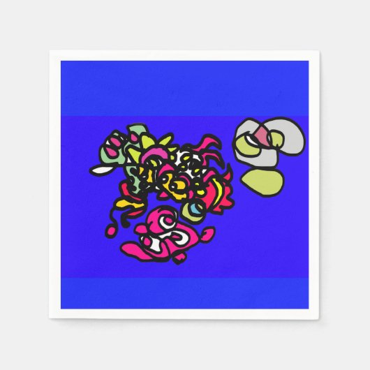 Dancing jellyfishes  serviette (Vorderseite)