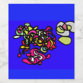 Dancing jellyfishes  weinetikett (Einzelnes Label)