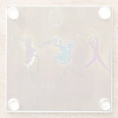 Dancing Joy Glass Untersetzer (Rückseite)