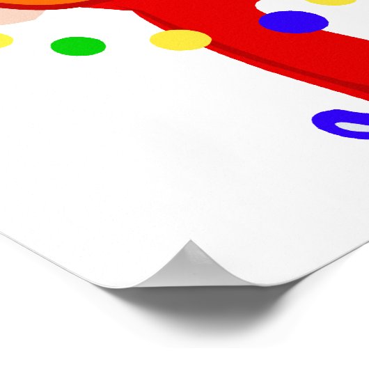 Dancing Juggler Clown Poster (Ecke)