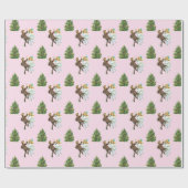 Dancing Kids Vintage Weihnachten Geschenkpapier (Flach)