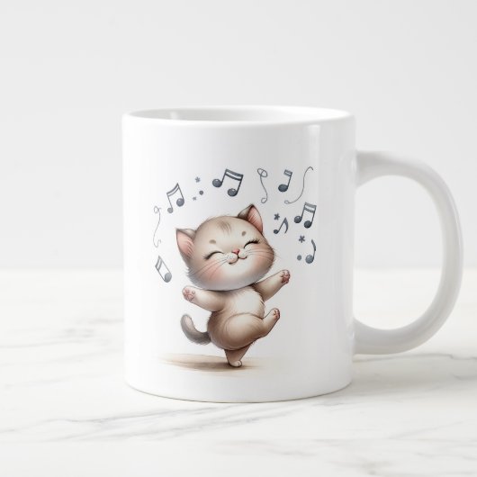 Dancing Kitten - Jumbo-Tasse (Rechts)