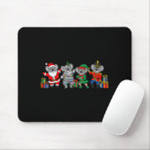 Dancing Koalas Christmas Cute Holiday Party Appare Mousepad (Mit Mouse)