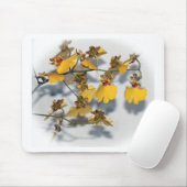 Dancing Lady Yellow Oncidium Orchio Mousepad (Mit Mouse)