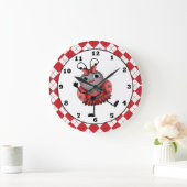 Dancing Ladybug fun wall clock Große Wanduhr (Zuhause)