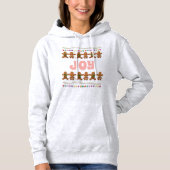 Dancing Lebkuchen und bunte Süßigkeiten Hoodie (Vorderseite)
