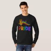 Dancing Leopard Pride Dad Rainbow Men Women Girls T-Shirt (Vorne ganz)