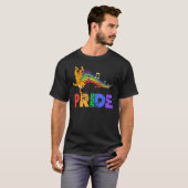 Dancing Leopard Pride Dad Rainbow Men Women Girls  T-Shirt (Vorne ganz)