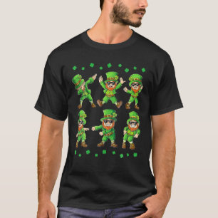 Dancing Leprechauns Boys Girls Kinder Funny St Pat T-Shirt