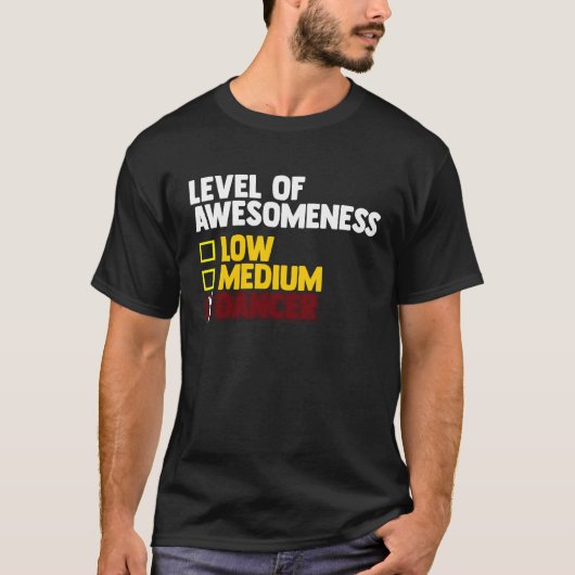 Dancing Level Of Awesomeness Low Medium Dancer 1 T-Shirt (Vorderseite)