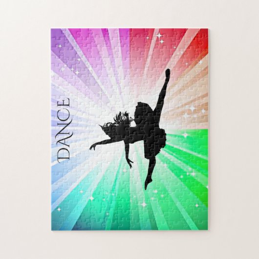 Dancing Lights Puzzle mit schönem Tänzer. (Vertikal)