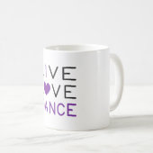 Dancing Live Liebe Dance Queen Dancer Gift Idee Kaffeetasse (VorderseiteRechts)