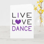 Dancing Live Liebe Dance Queen Dancer Gift Karte (Gelbe Blume)