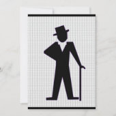 Dancing Man Anpassbare Bachelor Party Einladung (Vorderseite)