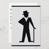 Dancing Man Anpassbare Bachelor Party Einladung (Vorne/Hinten)