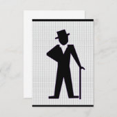 Dancing Man Card (Vorne/Hinten)