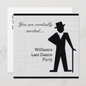 Dancing Man Customizable Einladung (Vorne/Hinten)