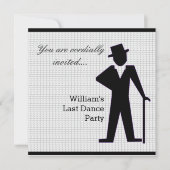 Dancing Man Customizable Einladung (Vorderseite)