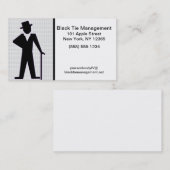 Dancing Man Customizable Text Business Card Visitenkarte (Vorne/Hinten)