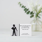 Dancing Man Customizable Text Business Card Visitenkarte (Stehend Vorderseite)