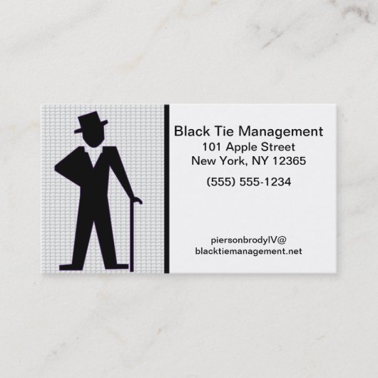 Dancing Man Customizable Text Business Card Visitenkarte (Vorderseite)