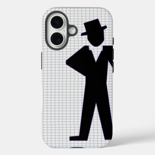 Dancing Man iPhone 16 Fall Case-Mate iPhone Hülle (Rückseite)