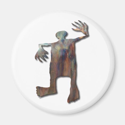Dancing Man Kupfer Magnet (Vorne)
