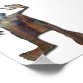 Dancing Man Kupfer Poster (Ecke)