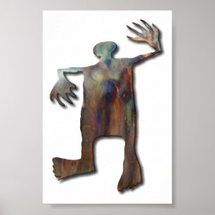 Dancing Man Kupfer Poster