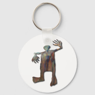 Dancing Man Kupfer Schlüsselanhänger