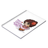 Dancing Manga Girl Notebook Notizblock (Linke Seite)