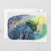 Dancing Mantis Postkarte (Vorne/Hinten)