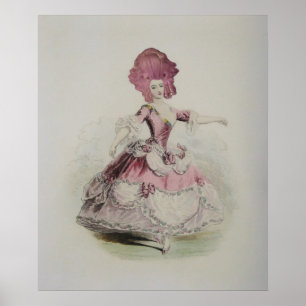 Dancing Marie Antoinette 24x20"- (Größen-Optionen) Poster