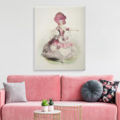 Dancing Marie Antoinette ~ (Größe ändern) Leinwanddruck (Insitu (Wohnzimmer))