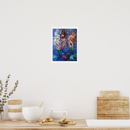 Dancing Mermaids Poster (Küche)