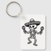 Dancing Mexican Skeleton Schlüsselanhänger (Vorderseite)