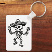 Dancing Mexican Skeleton Schlüsselanhänger (Rückseite)
