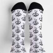 Dancing Mexican Skeleton Socken (Oben)