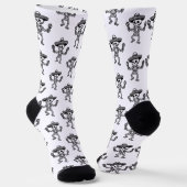Dancing Mexican Skeleton Socken (Gewinkelt)
