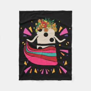 Dancing Mexican Train Domino Blume Funny Glocke Fleecedecke