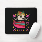 Dancing Mexican Train Domino Blume Funny Glocke Mousepad (Mit Mouse)