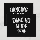 Dancing Mode On Funny Choreographer Dancer Gift Da (Vorne/Hinten)