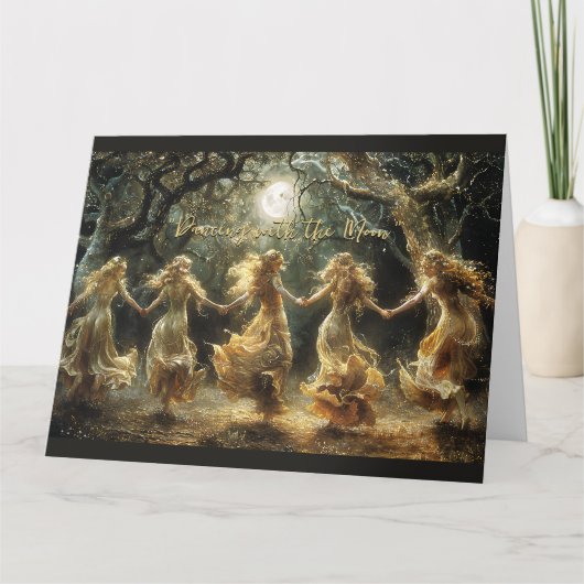 Dancing Moon Goddess Notecard Karte (Vorderseite)