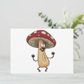 Dancing Mushroom Einladung (Stehend Vorderseite)